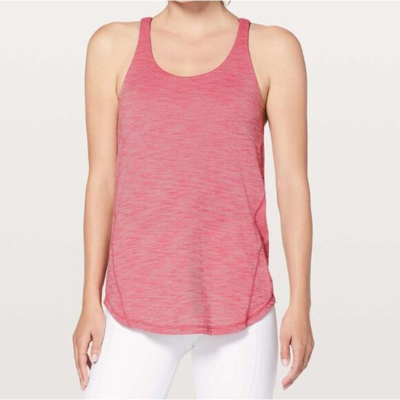 Lululemon Moment To Movement 2-In-1 Tank Heathered Cherry Tint / Cherry Tint 4 - Picture 2 of 5